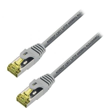 Cable de Red RJ45 S/FTP Aisens A146-0333 Cat.7/ 50cm/ Gris - Frikibase