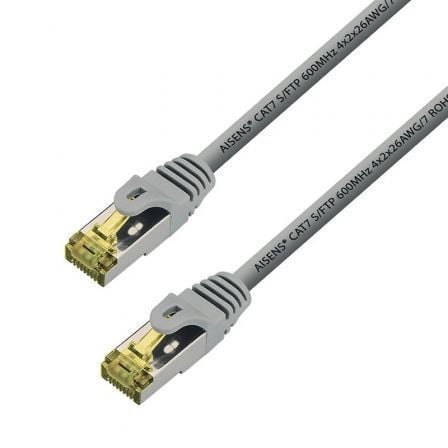 Cable de Red RJ45 SFTP Aisens A146-0338 Cat.7/ 10m/ Gris - Frikibase
