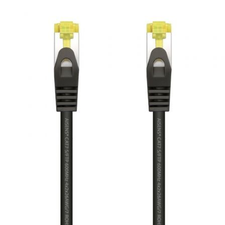 Cable de Red RJ45 SFTP Aisens A146-0485 Cat.7/ 50cm/ Negro - Frikibase