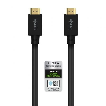 Cable HDMI 2.1 8K Aisens A150-0680/ HDMI Macho - HDMI Macho/ 5m/ Certificado/ Negro - Frikibase