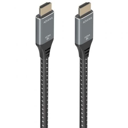 Cable HDMI 2.1 8K Aisens A150-0876/ HDMI Macho - HDMI Macho/ 5m/ Gris y Negro - Frikibase