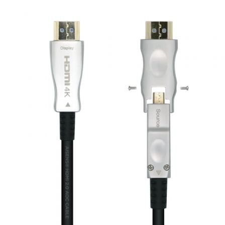 Cable HDMI 2.0 AOC 4K Desmontable Aisens A148-0510/ HDMI Macho / D Macho - HDMI Macho/ 15m/ Negro - Frikibase