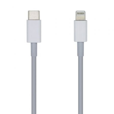 Cable USB Tipo-C 2.0 Lightning Aisens A102-0443/ Lightning Macho - USB Tipo-C Macho/ 480Mbps/ 2m/ Blanco - Frikibase