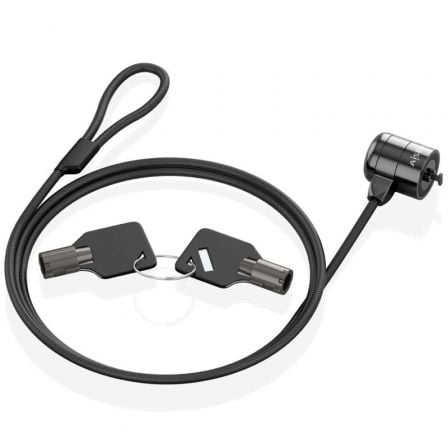 Cable de Seguridad para Portátiles Aisens ASLK-D40K04-BK/ 1.5m - Frikibase