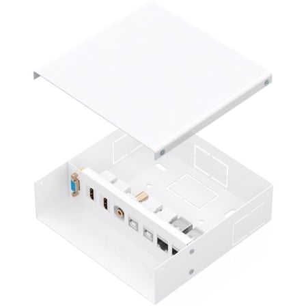 Caja de Conexiones Aisens A127-1031/ VGA - 2x HDMI - Jack 3.5 - 2x USB-B - 2x RJ45 - Frikibase