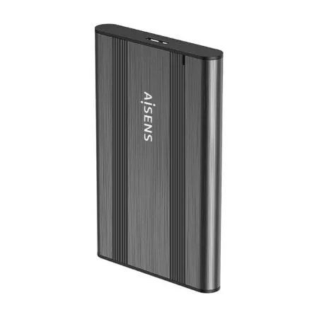 Caja Externa para Disco Duro de 2.5" Aisens ASE-2526GR/ USB 3.1/ Sin tornillos - Frikibase