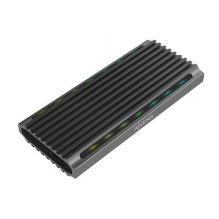 Caja Externa para Disco SSD M.2 SATA/NVMe Aisens ASM2-RGB011GR/ USB 3.2 Gen2/ Sin Tornillos - Frikibase