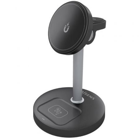 Base de carga Inalámbrica Aisens ASCH-15W3WC066-BK/ 15W/ Negro - Frikibase