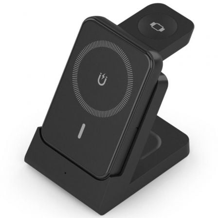 Base de carga Inalámbrica Aisens ASCH-15W4WC064-BK/ 15W/ Negro - Frikibase