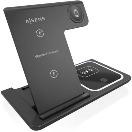 Base de carga Inalámbrica Aisens ASCH-15W3WC043-BK/ 15W - Frikibase