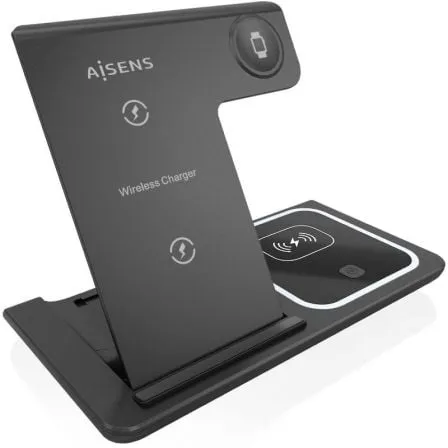 Base de carga Inalámbrica Aisens ASCH-15W3WC043-BK/ 15W - Frikibase
