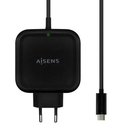 Cargador de Pared Aisens ASCH-1PD65WL-BK/ 1xUSB Tipo-C/ 65W - Frikibase