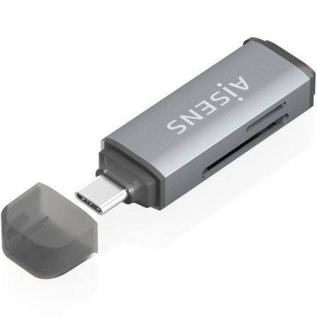 Lector de Tarjetas Externo Aisens ASCR-2C10-GR/ USB 3.1 - Frikibase