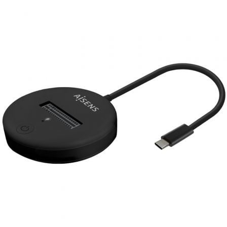 Dock USB Tipo-C para SSD M2 SATA/NVMe Aisens ASUC-M2D013-BK/ Negro - Frikibase