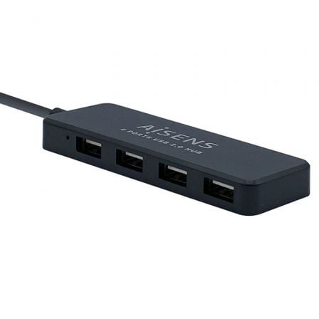 Hub USB 2.0 Aisens A104-0402/ 4xUSB - Frikibase