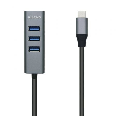 Hub USB Tipo-C Aisens A109-0508/ 4xUSB/ Gris - Frikibase
