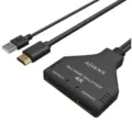 Cable Duplicador HDMI 4K Aisens A123-0654/ 2x HDMI Hembra - HDMI Macho - USB Macho/ 30cm/ Negro – imagen 2