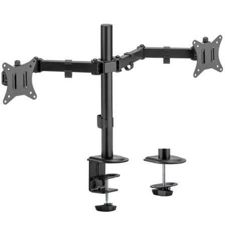 Soporte de Mesa para 2 Monitores o TV Aisens DT32TSR-149/ Giratorio/ Inclinable/ hasta 9kg - Frikibase