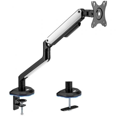 Soporte de Mesa Gaming con Contrapeso para Monitor Aisens DT32TSR-295/ Giratorio/ Inclinable/ hasta 9kg/ con Iluminación RGB - Frikibase