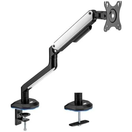 Soporte de Mesa Gaming con Contrapeso para Monitor Aisens DT32TSR-295/ Giratorio/ Inclinable/ hasta 9kg/ con Iluminación RGB - Frikibase