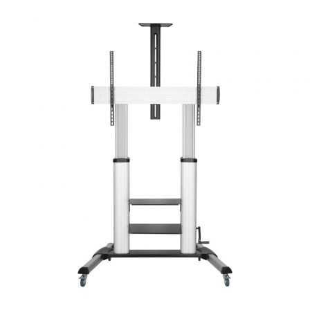 Soporte de Suelo Inclinable con Ruedas y Manivela Aisens FT100TE-125 para TV 60-100"/ hasta 100kg - Frikibase