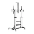 Soporte de Suelo Inclinable con Ruedas y Manivela Aisens FT100TE-125 para TV 60-100"/ hasta 100kg – imagen 2