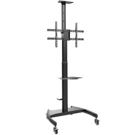 Soporte de Suelo Inclinable/ Giratorio con Ruedas y Manivela Aisens FT70TE-169 para TV 37-70"/ hasta 50kg - Frikibase