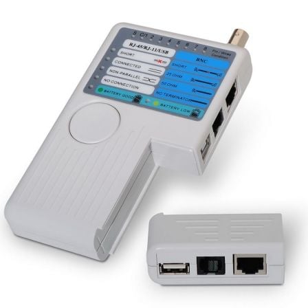Tester Aisens A142-0313 para RJ11-RJ12-RJ45/ USB/ Coaxial - Frikibase