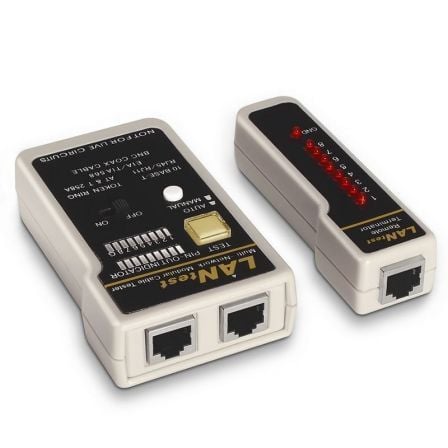 Tester Aisens A142-0314 para RJ11-RJ12-RJ45/ Coaxial - Frikibase