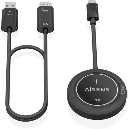 Adaptador/Transmisor de vídeo inalámbrico USB Tipo-C - HDMI Aisens ASWL-H2KC30M003-BK - Frikibase