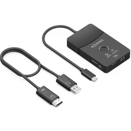 Adaptador/Transmisor de vídeo inalámbrico USB Tipo-C - HDMI Aisens ASWL-H2KDC30M05-BK/ 100W - Frikibase