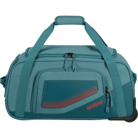 Bolsa de Viaje con Ruedas American Tourister City Racer S/ 55x35x25cm/ 2 Ruedas/ Azul Verdoso - Frikibase