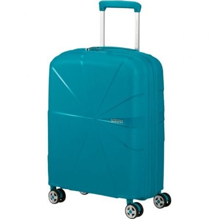 Maleta de Cabina American Tourister Starvibe Spinner 55cm/ 55x40x20cm/ 4 Ruedas/ Verdigrís - Frikibase