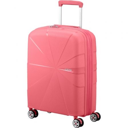 Maleta de Cabina American Tourister Starvibe Spinner 55cm/ 55x40x20cm/ 4 Ruedas/ Coral - Frikibase