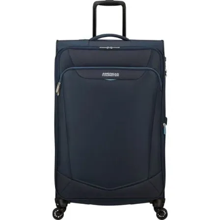 Maleta Grande American Tourister SummerRide Spinner 80cm/ 80x48x30cm/ 4 Ruedas/ Azul Marino - Frikibase