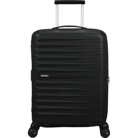 Maleta de Cabina American Tourister FastForward Spinner Expansible 55cm/ 55x40x23cm/ 4 Ruedas/ Negro - Frikibase
