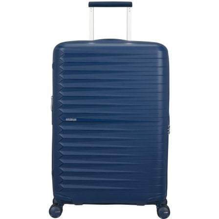 Maleta Mediana American Tourister FastForward Spinner Expansible 68cm/ 68x46x30cm/ 4 Ruedas/ Azul Marino - Frikibase