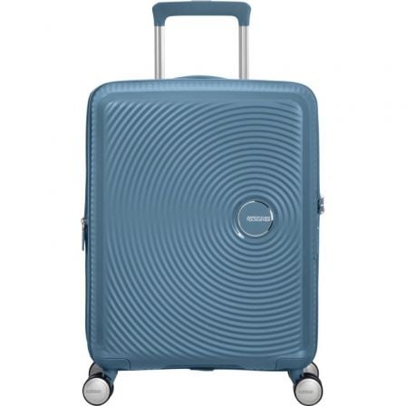 Maleta de Cabina American Tourister SoundBox Spinner 55cm/ 55x40x20cm/ 4 Ruedas/ Azul Piedra - Frikibase