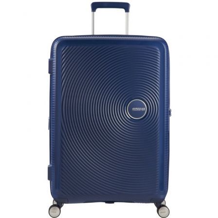 Maleta Mediana American Tourister SoundBox Spinner 67cm/ 67x46.5x29cm/ 4 Ruedas/ Azul Marino - Frikibase