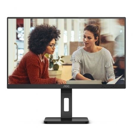 Monitor AOC 24E3QAF 23.8"/ Full HD/ Multimedia/ Regulable en altura/ Negro - Frikibase