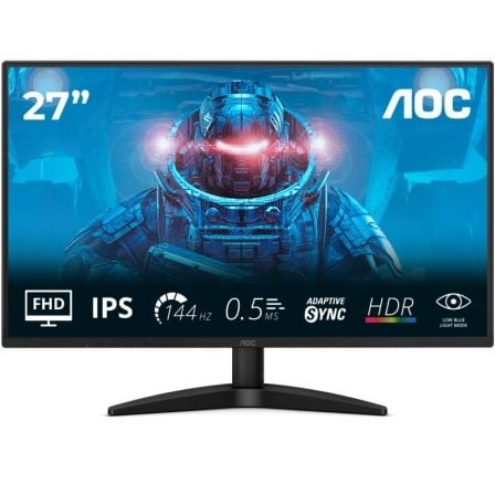 Monitor Gaming AOC 27B36X 27"/ Full HD/ 0.5ms/ 144Hz/ IPS/ Negro - Frikibase