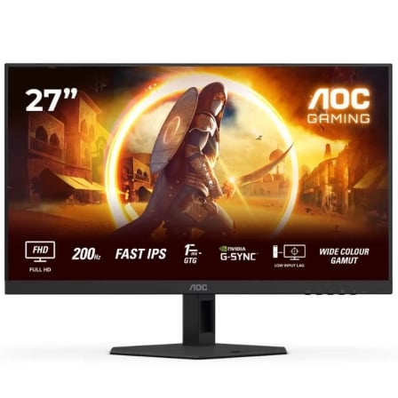 Monitor Gaming AOC 27G4HRE 27"/ Full HD/ 1ms/ 200Hz/ IPS/ Multimedia/ Negro - Frikibase