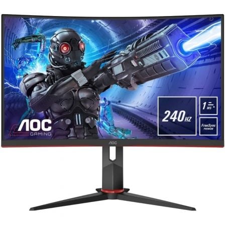 Monitor Gaming Curvo AOC C32G2ZE 31.5"/ Full HD/ 1ms/ 240Hz/ VA/ Negro - Frikibase