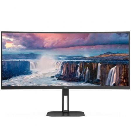 Monitor Profesional Ultrapanorámico Curvo AOC CU34V5C/BK 34"/ WQHD/ Multimedia/ Negro - Frikibase