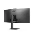 Monitor Profesional Curvo Ultrapanorámico AOC CU34V5CW/BK 34"/ UWQHD/ Webcam/ Multimedia/ Regulable en altura/ Negro – imagen 4