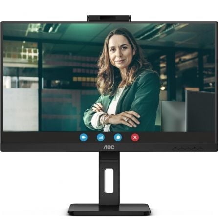 Monitor Profesional AOC Q27P3QW 27"/ QHD/ Webcam/ Multimedia/ Regulable en altura/ Negro - Frikibase