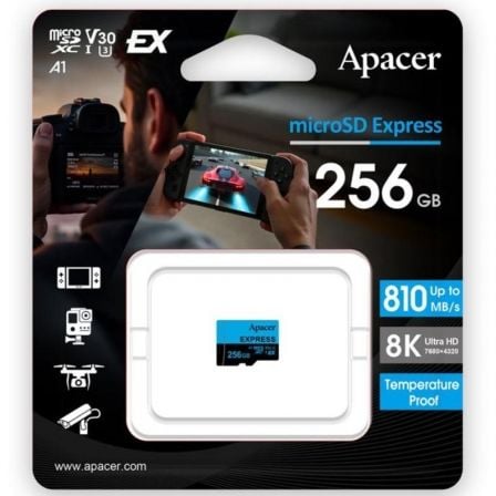 Tarjeta de Memoria Apacer 256GB UHS-I/ Clase 10/ 810MBs - Frikibase