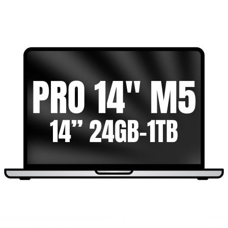 Apple Macbook Pro 14"/ M5 Pro 15-Core CPU/ 24GB/ 1TB SSD/ 16-Core GPU/ Plata - Frikibase
