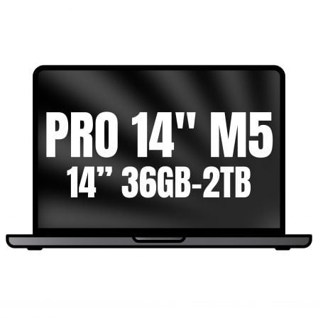Apple Macbook Pro 14"/ M5 Max 18-Core CPU/ 36GB/ 2TB SSD/ 32-Core GPU/ Negro Espacial - Frikibase