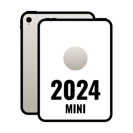 iPad Mini 8.3" 2024 7th WiFi/ A17 Pro/ 128GB/ Blanco Estrella- MXN83TY/A - Frikibase